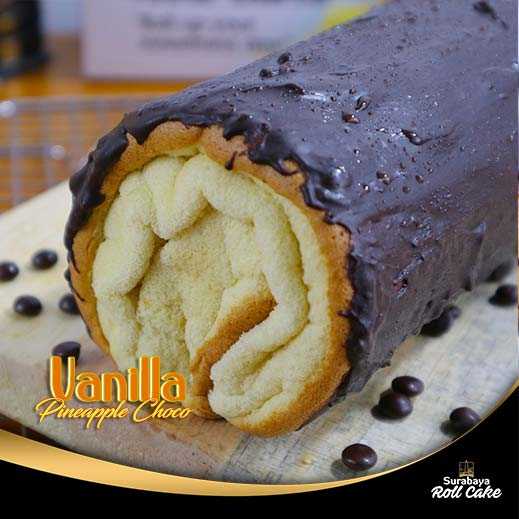 Cake Vanilla Pineapple Choco Ganache