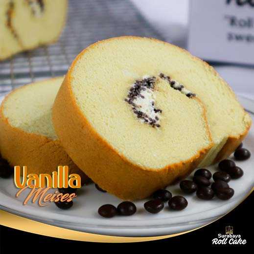 Khas Surabaya Roll Cake Vanilla Meises