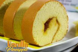 Oleh Oleh Khas Surabaya Roll Cake Vanilla Pineapple