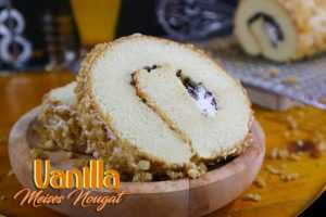 Oleh Oleh Khas Surabaya Roll Cake Vanilla Meises Nougat